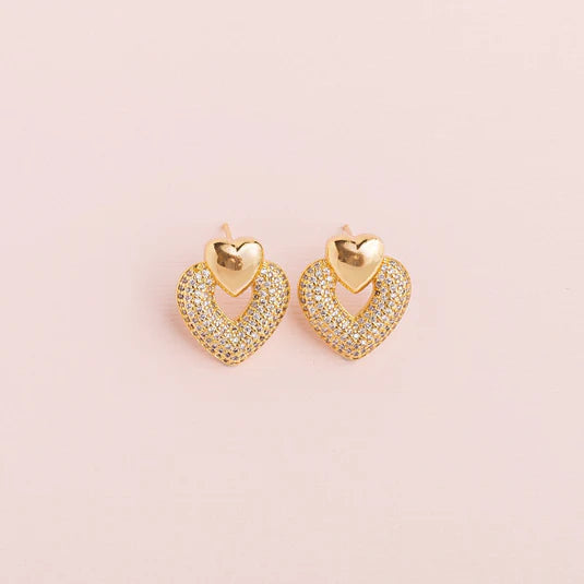 Double Heart Earrings