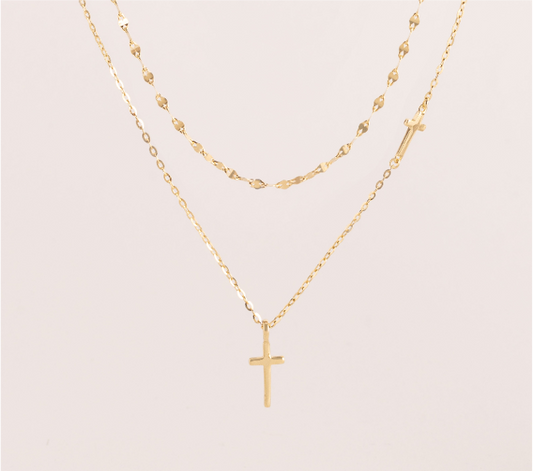 Triple Cross Necklace