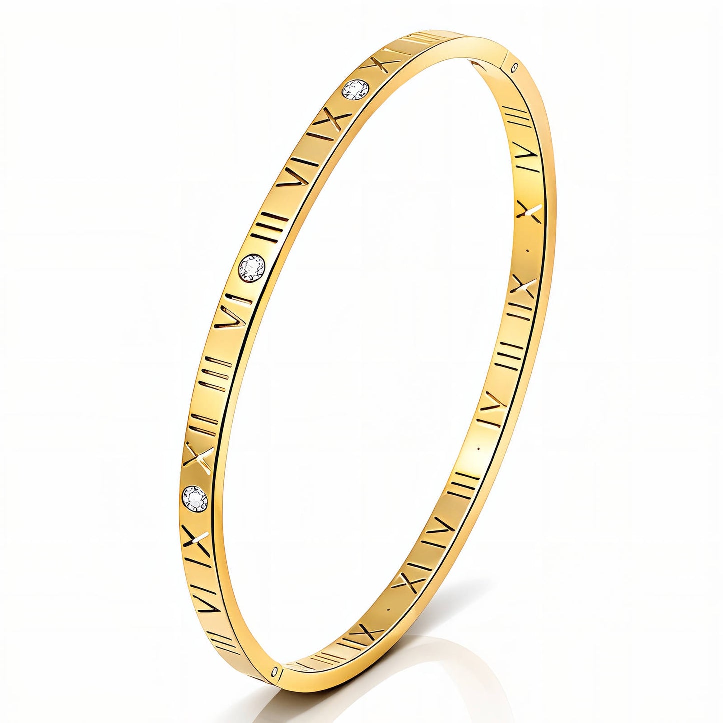 LV BRACELET, 18K GOLD PLATED STEEL