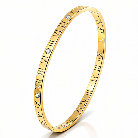 LV BRACELET, 18K GOLD PLATED STEEL