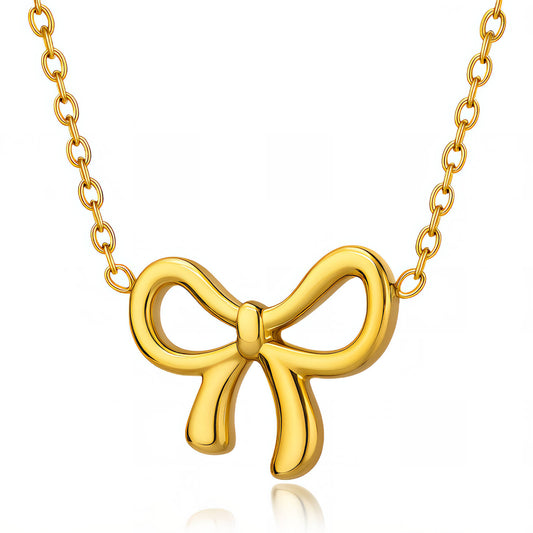 MIA NECKLACE, 18K GOLD PLATED STEEL