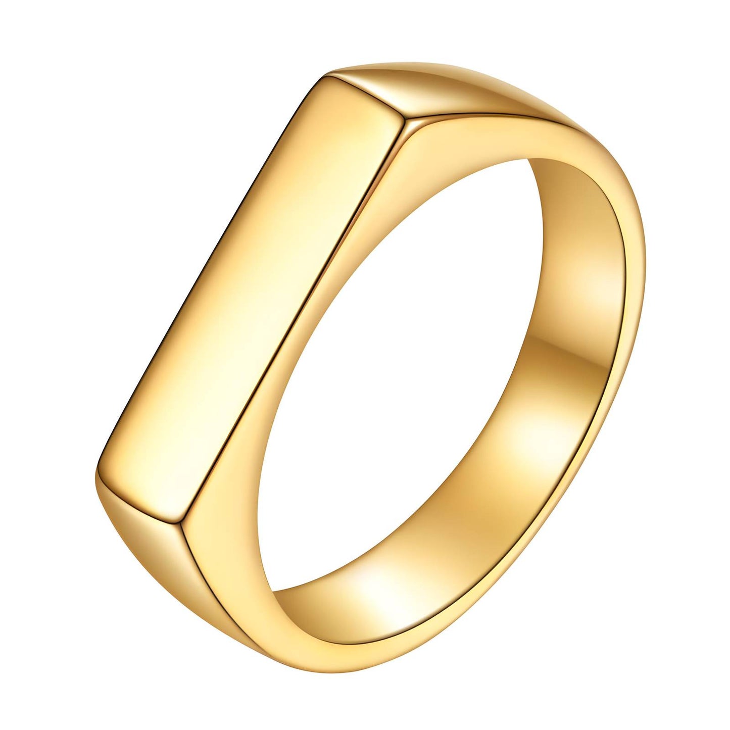 CHUNKY CHIC RING, 18K GOLD PLATED STEEL