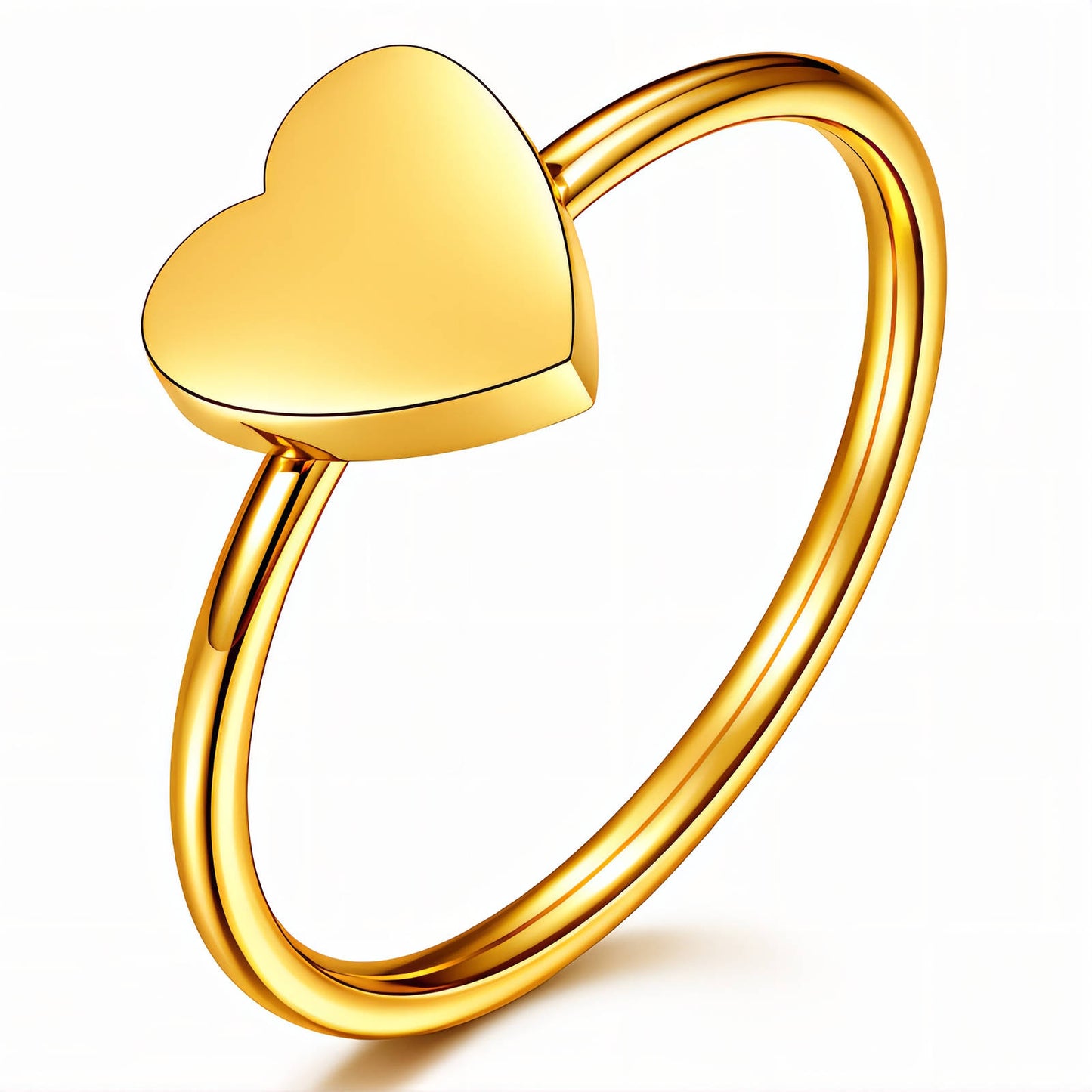 AMOR RING, 18K GOLD PLATED STEEL