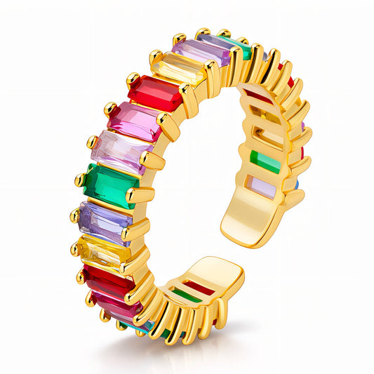 AURORA RING, 18K GOLD PLATED BRASS