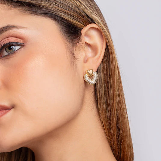 Double Heart Earrings
