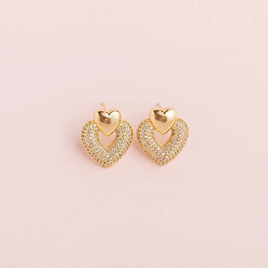 Double Heart Earrings