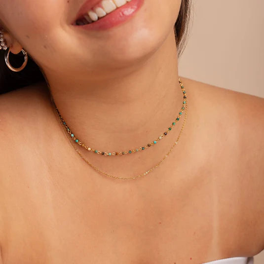 Valentina Aqua Necklace