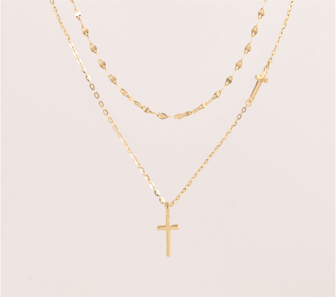 Triple Cross Necklace