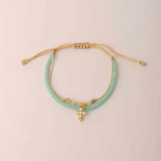 Cruz Strass Bracelet